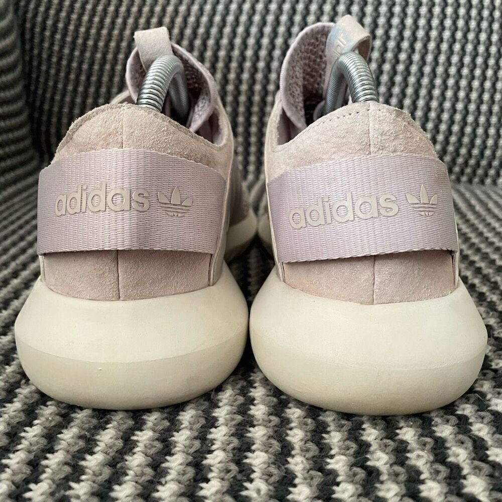 Adidas Tubular knit lavender purple sneaker women’s shoe size 9.5 fits like 10 - Picture 8 of 10
